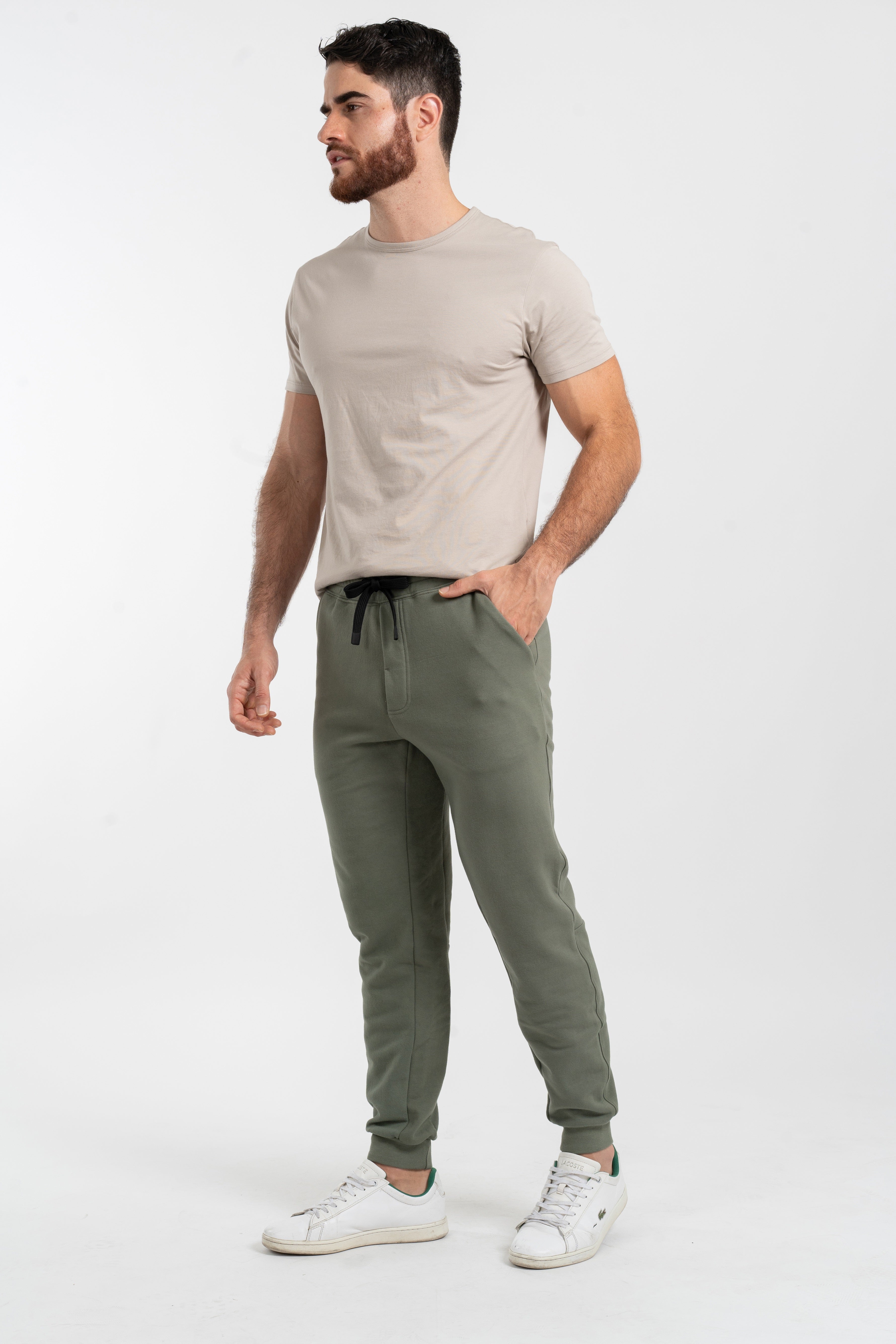 lounger forest night green joggers model